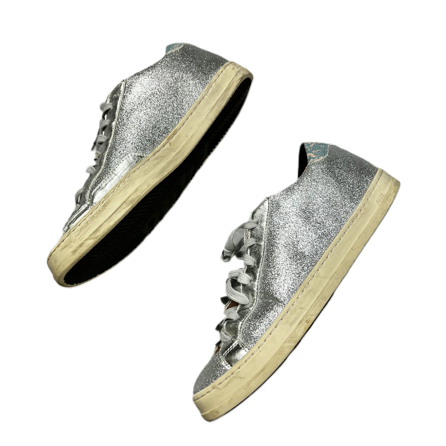 Silver Shoes Sneakers By P448, Size: 7.5