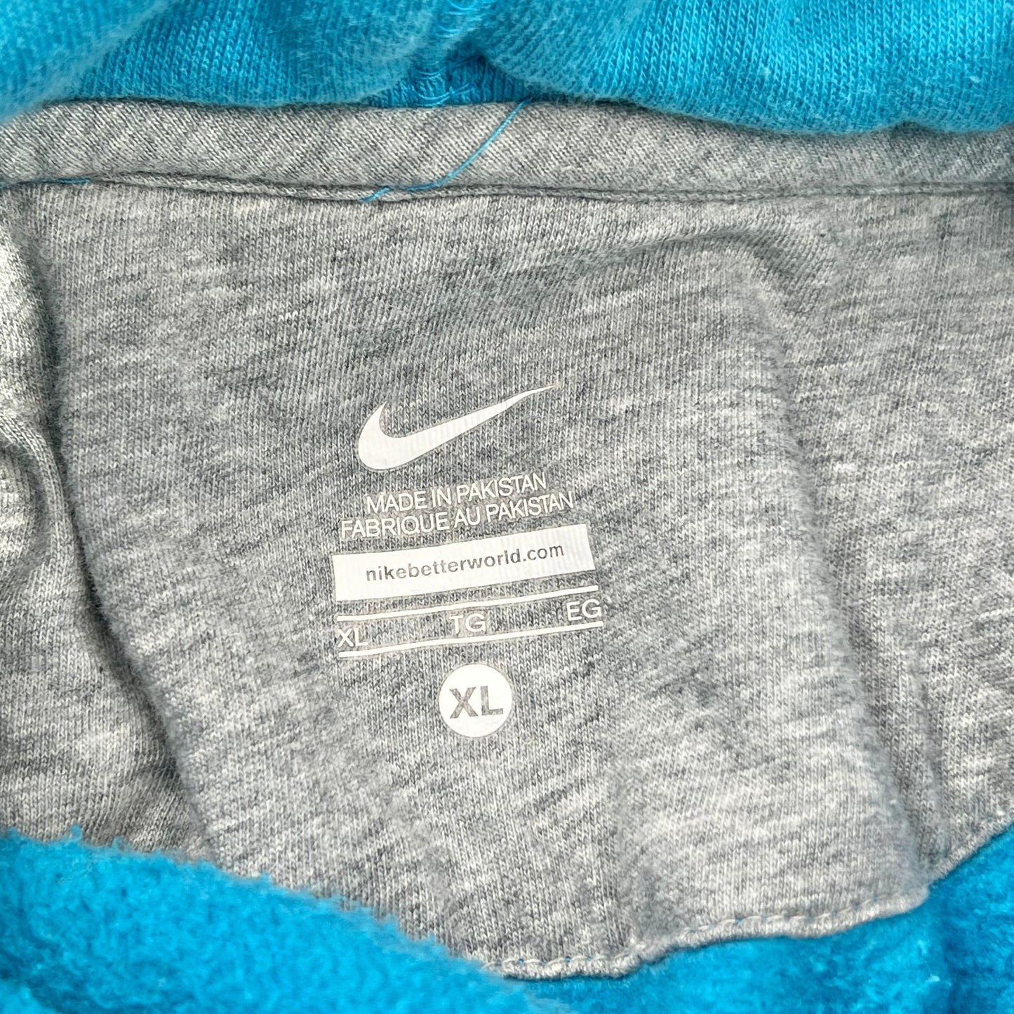 Blue Athletic Sweatshirt Hoodie By Nike, Size: Xl