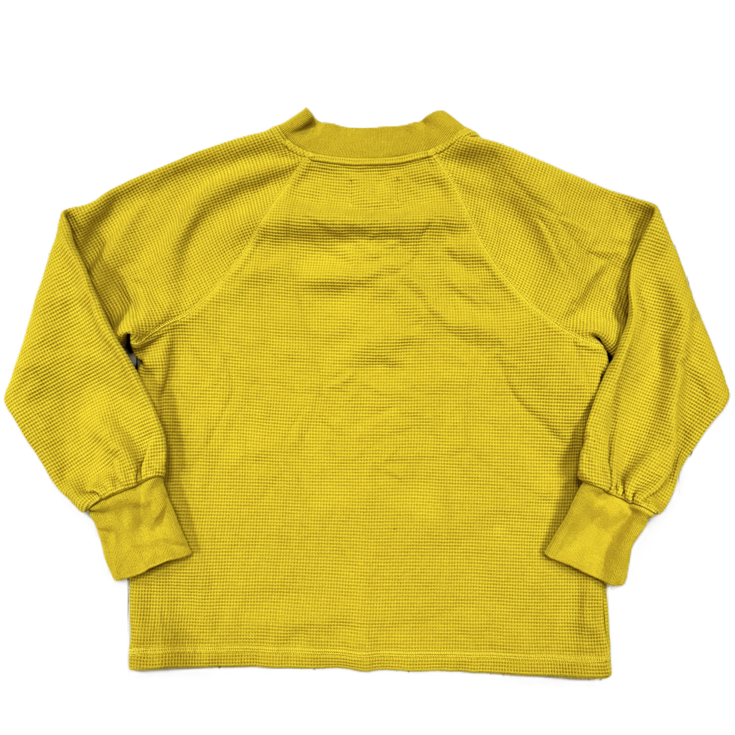 Top Long Sleeve By Madewell In Yellow, Size: Xs