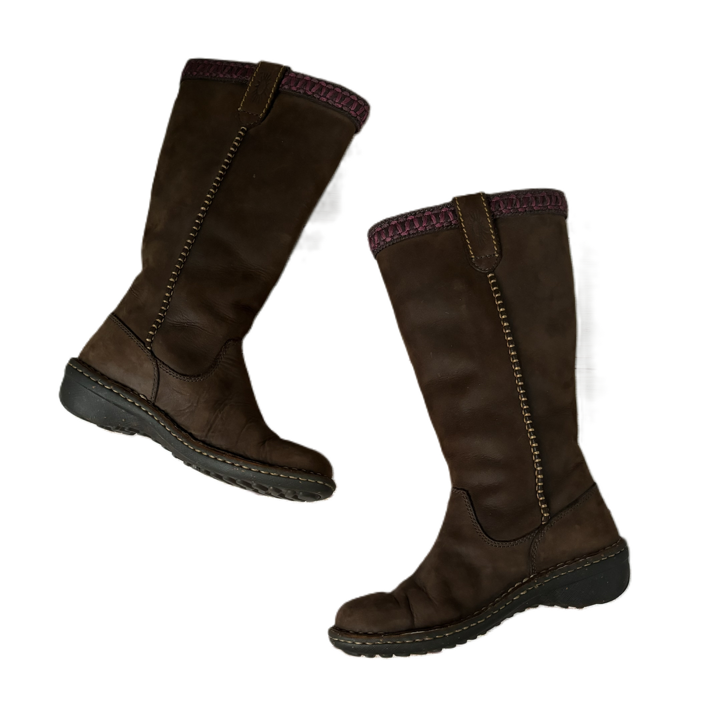 Boots Designer By Ugg In Brown, Size: 5