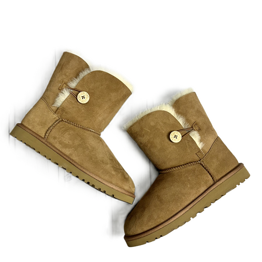 Boots Designer By Ugg In Tan, Size: 5