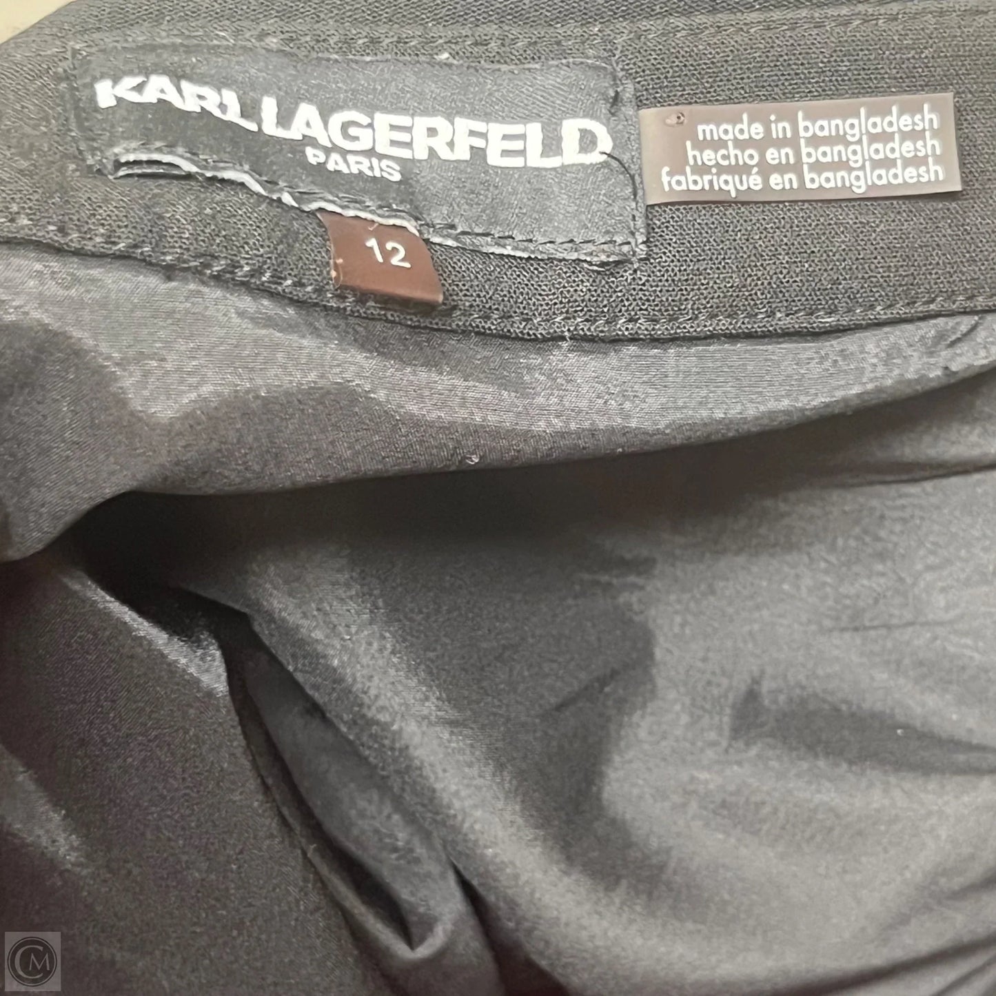 Skirt Designer By Karl Lagerfeld In Black, Size: 12