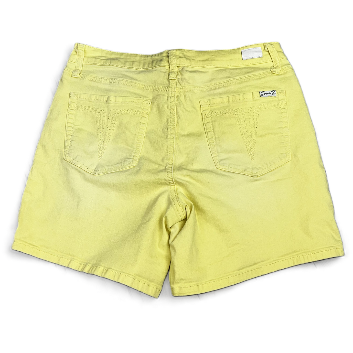 Yellow Denim Shorts By Seven 7, Size: 10
