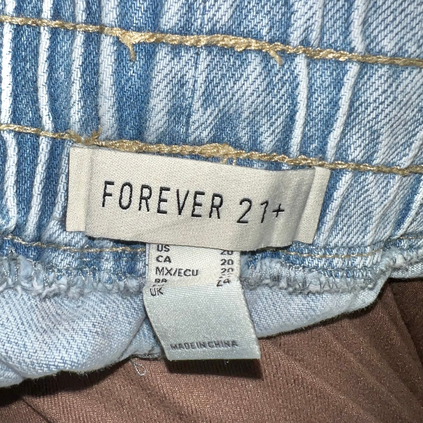 Blue Denim Shorts By Forever 21, Size: 20