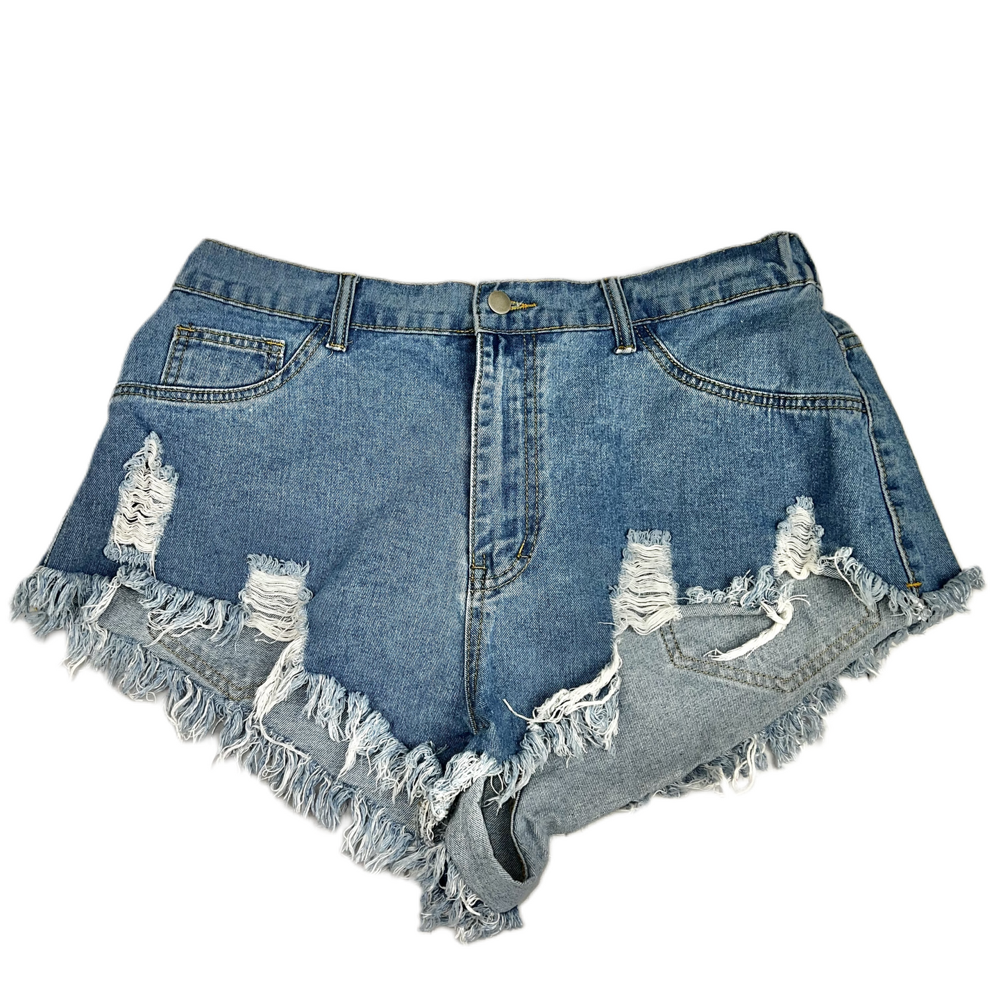 Blue Denim Shorts By Shein, Size: 1x