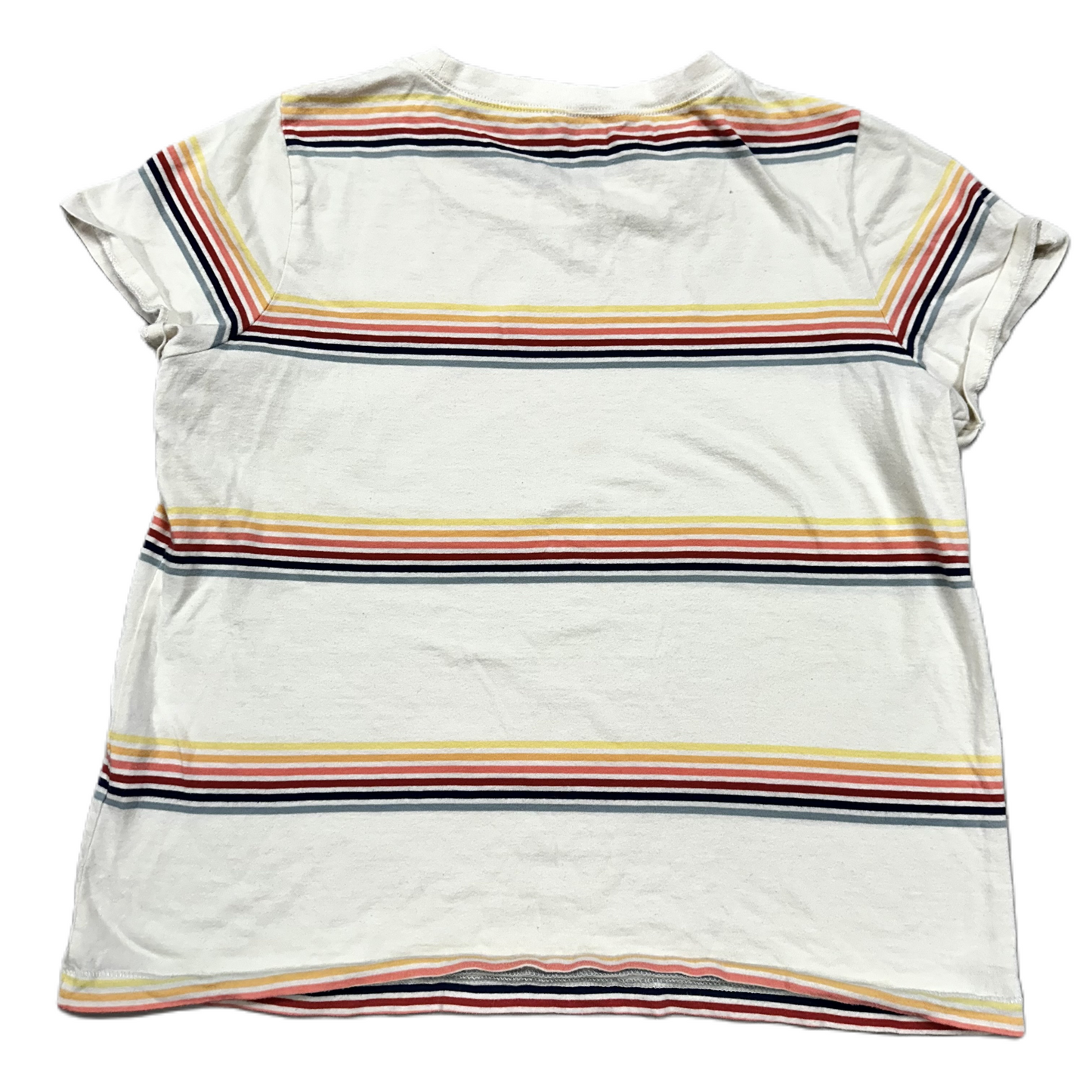 Striped Pattern Top Short Sleeve By Madewell, Size: S