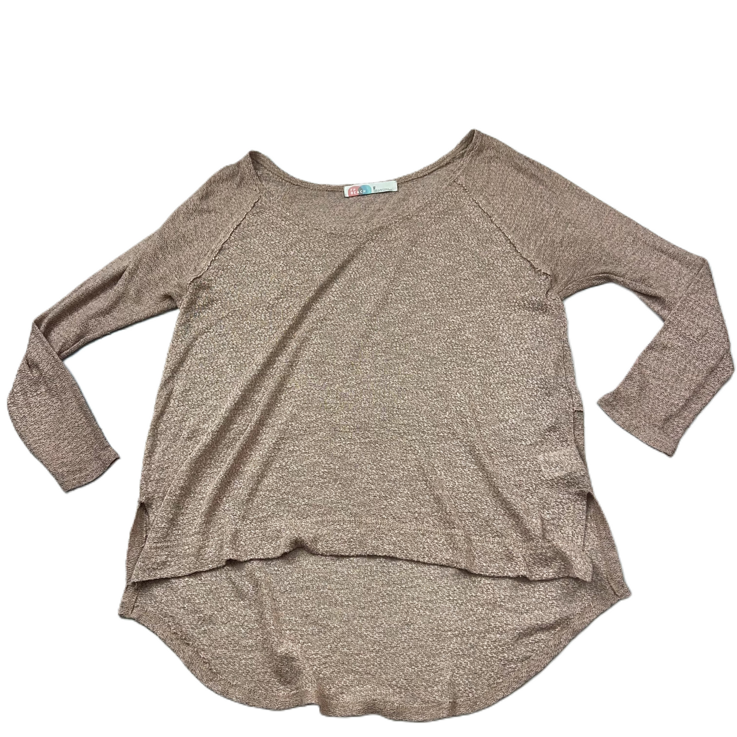 Top Long Sleeve By Free People In Pink & Tan, Size: M