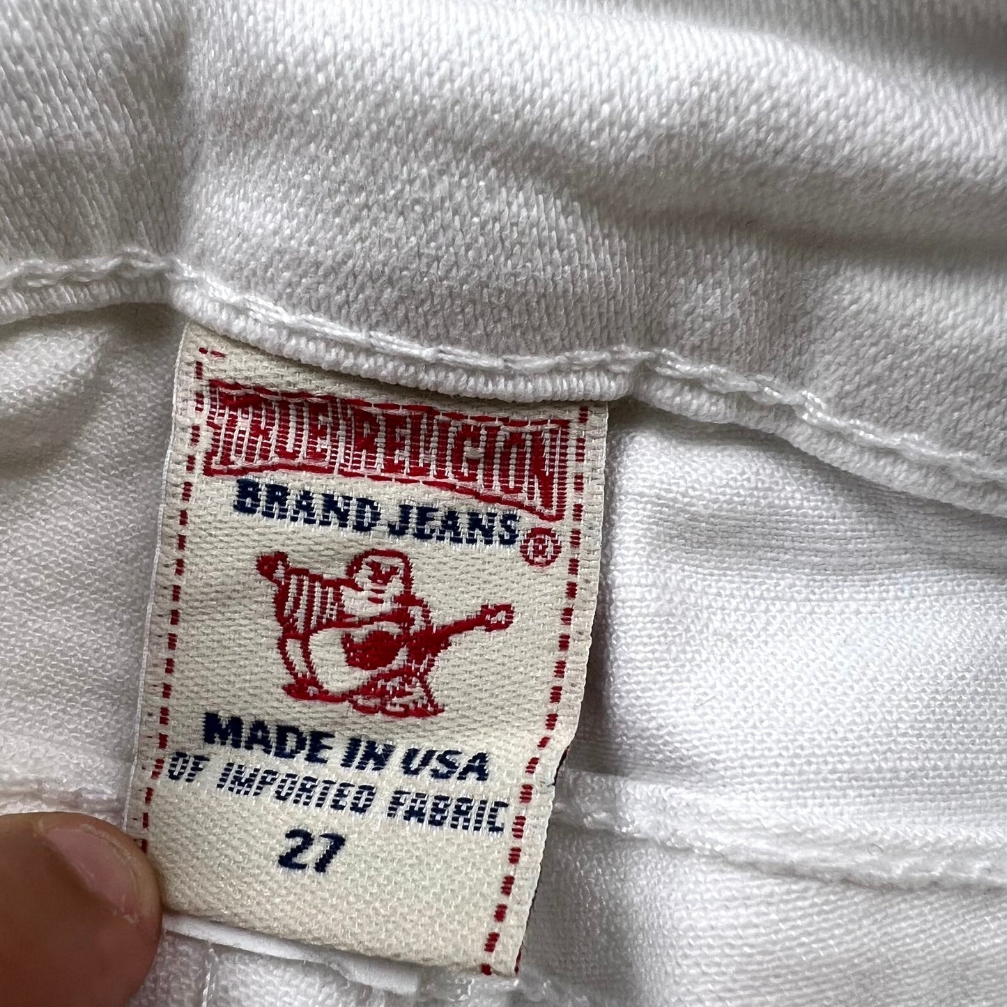 Jeans Flared By True Religion In White, Size: 4