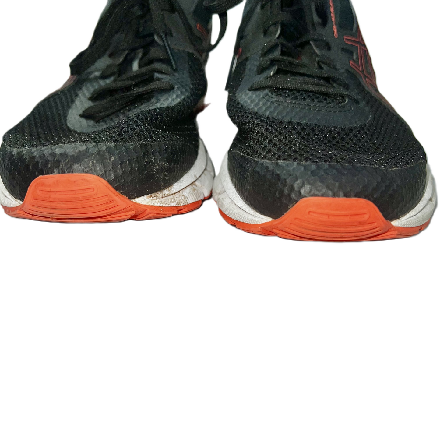 Shoes Athletic By Asics In Black & Orange, Size: 10.5