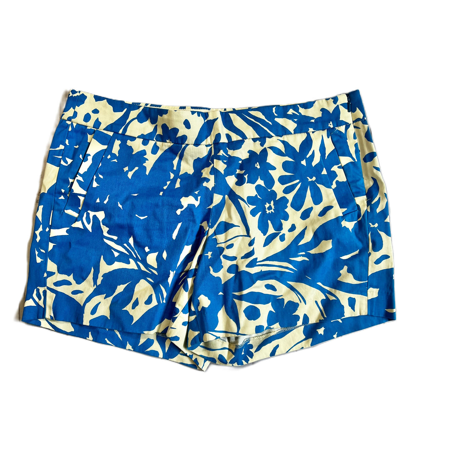 Blue & White Shorts By J. Crew, Size: 12