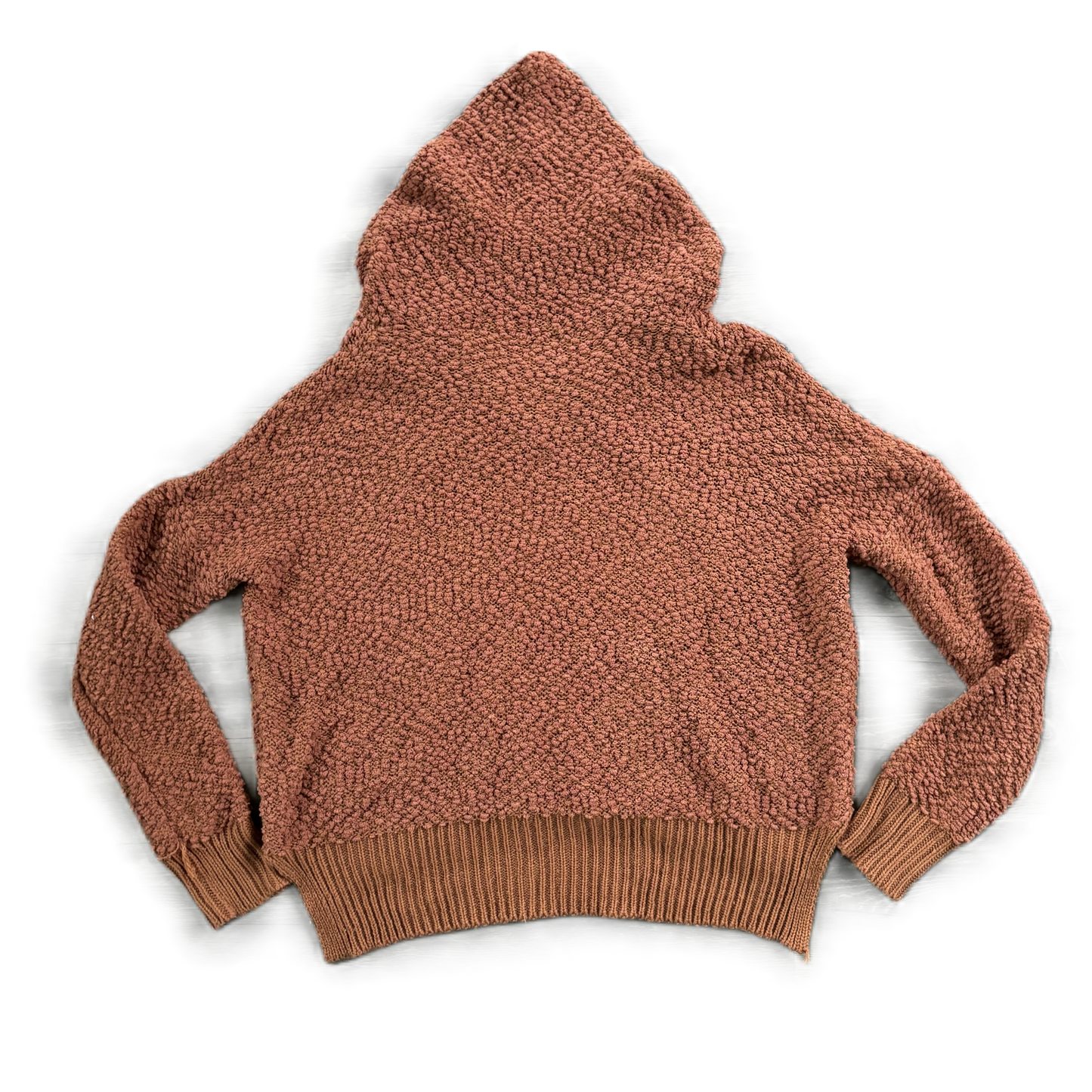 Sweatshirt Hoodie By Pol In Brown, Size: M