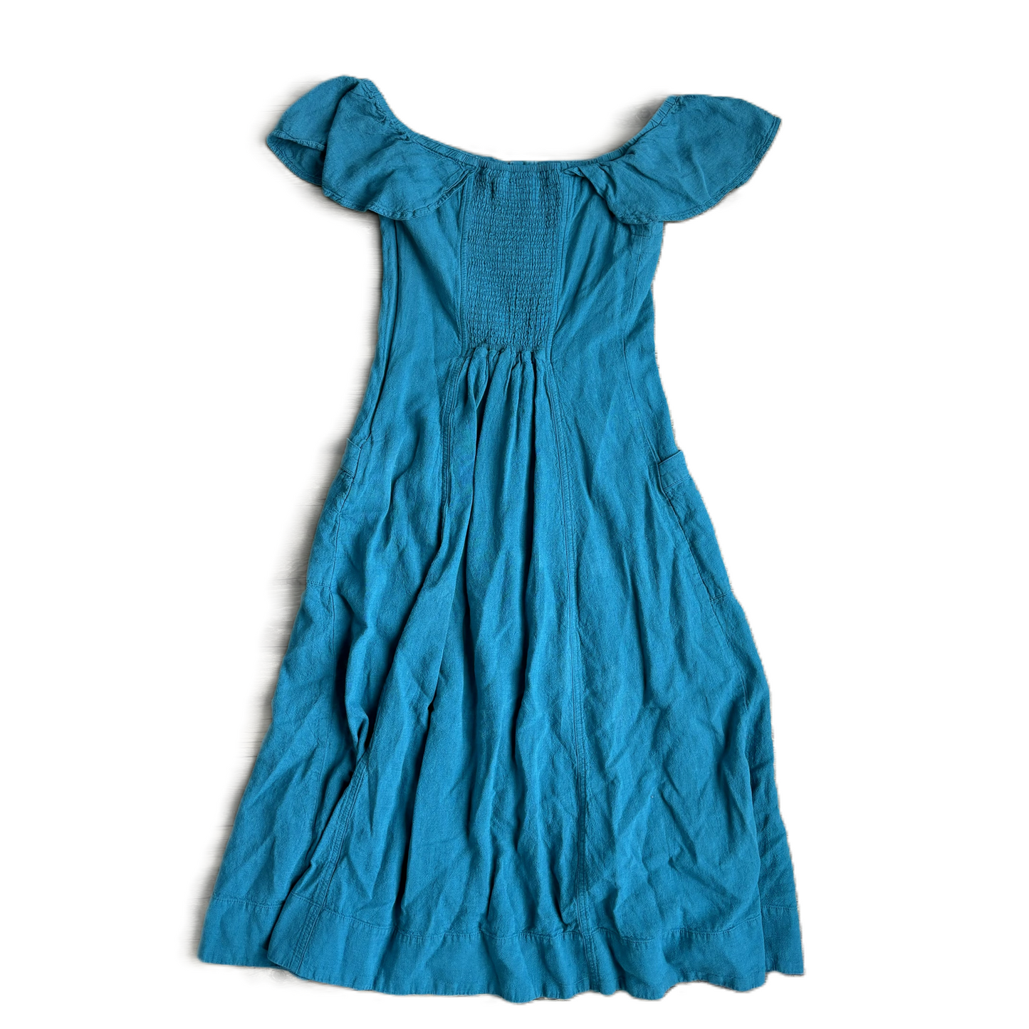 Dress Casual Midi By Anthropologie In Blue, Size: 2