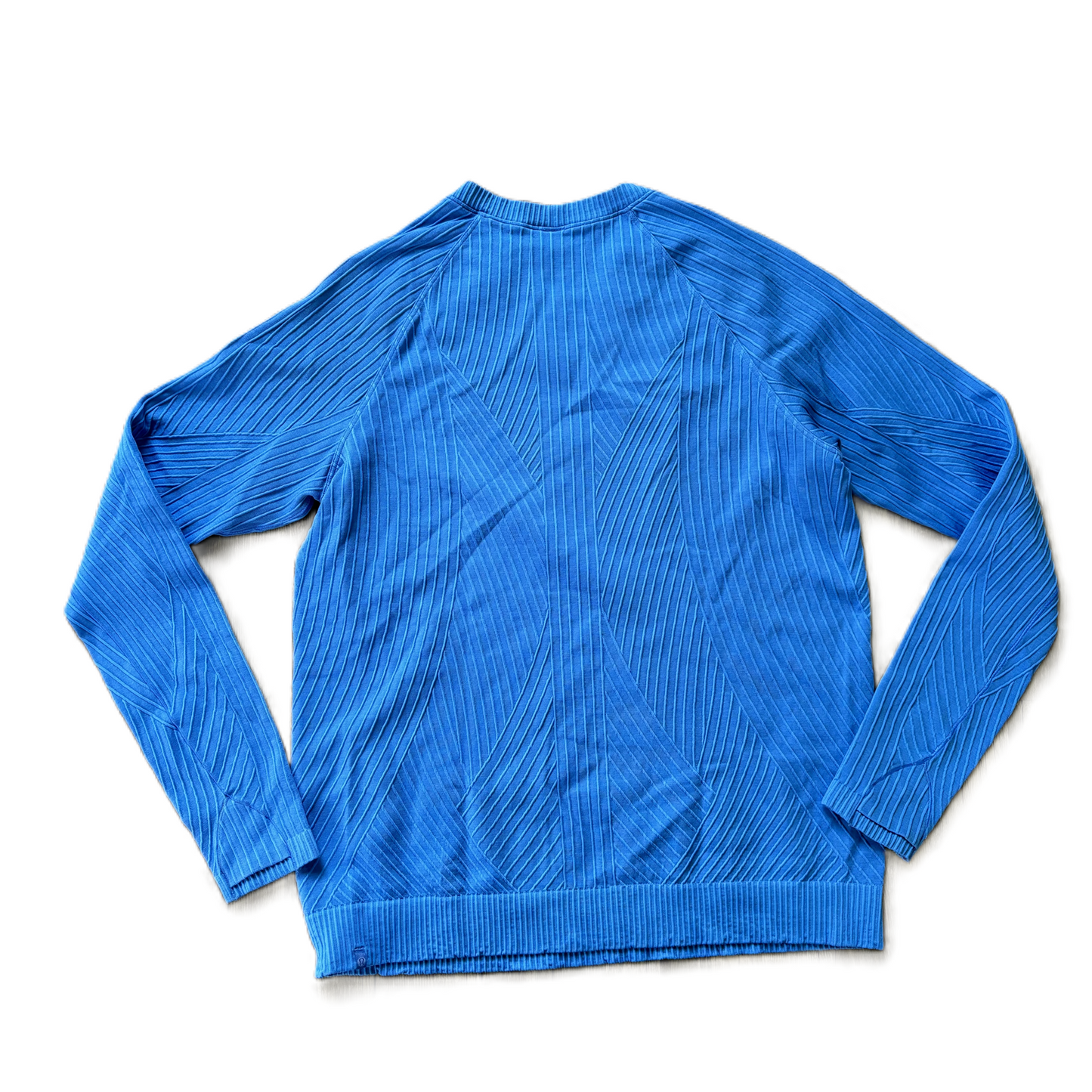 Athletic Top Long Sleeve Crewneck By Lululemon In Blue, Size: L