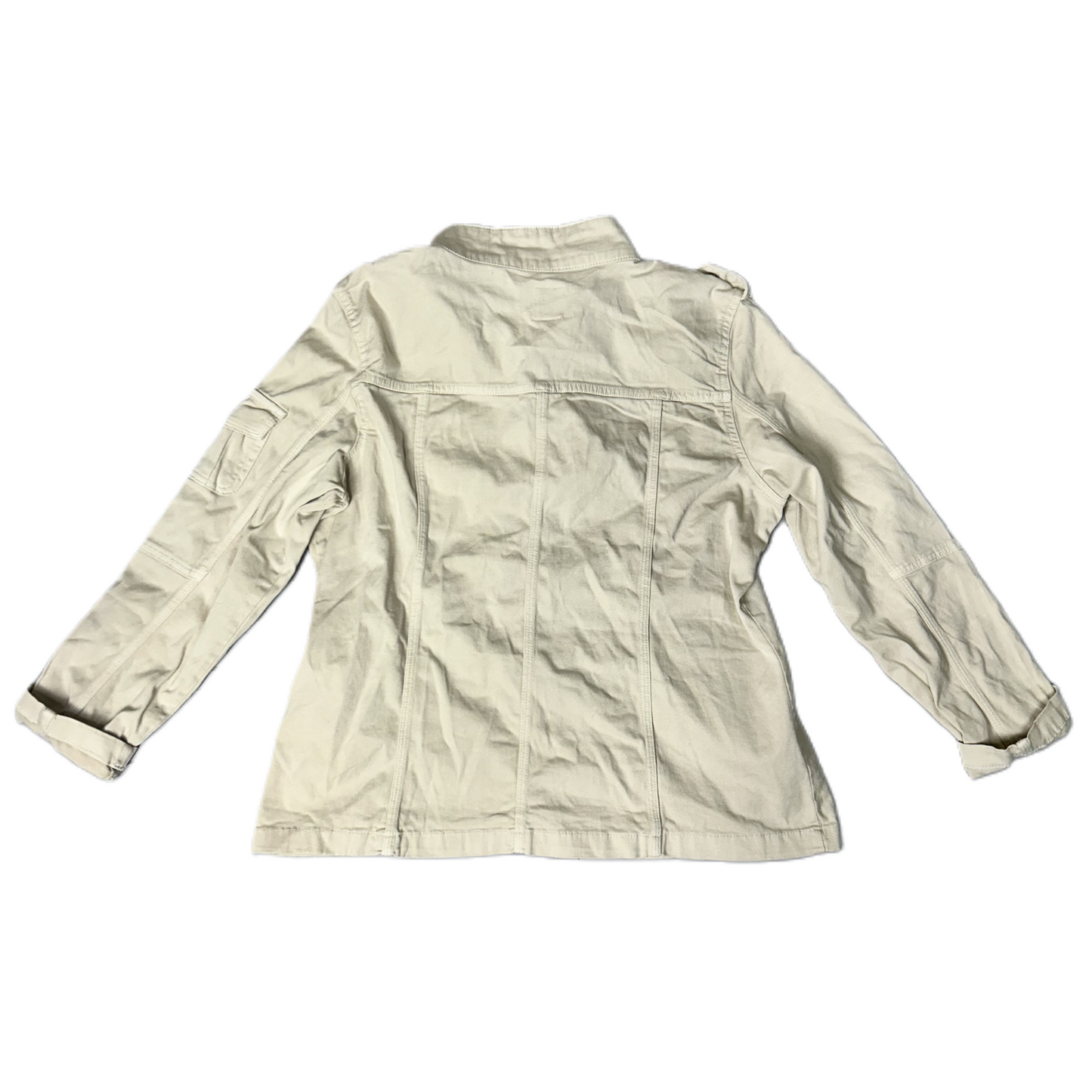 Jacket Moto By Kensie In Cream, Size: Xl