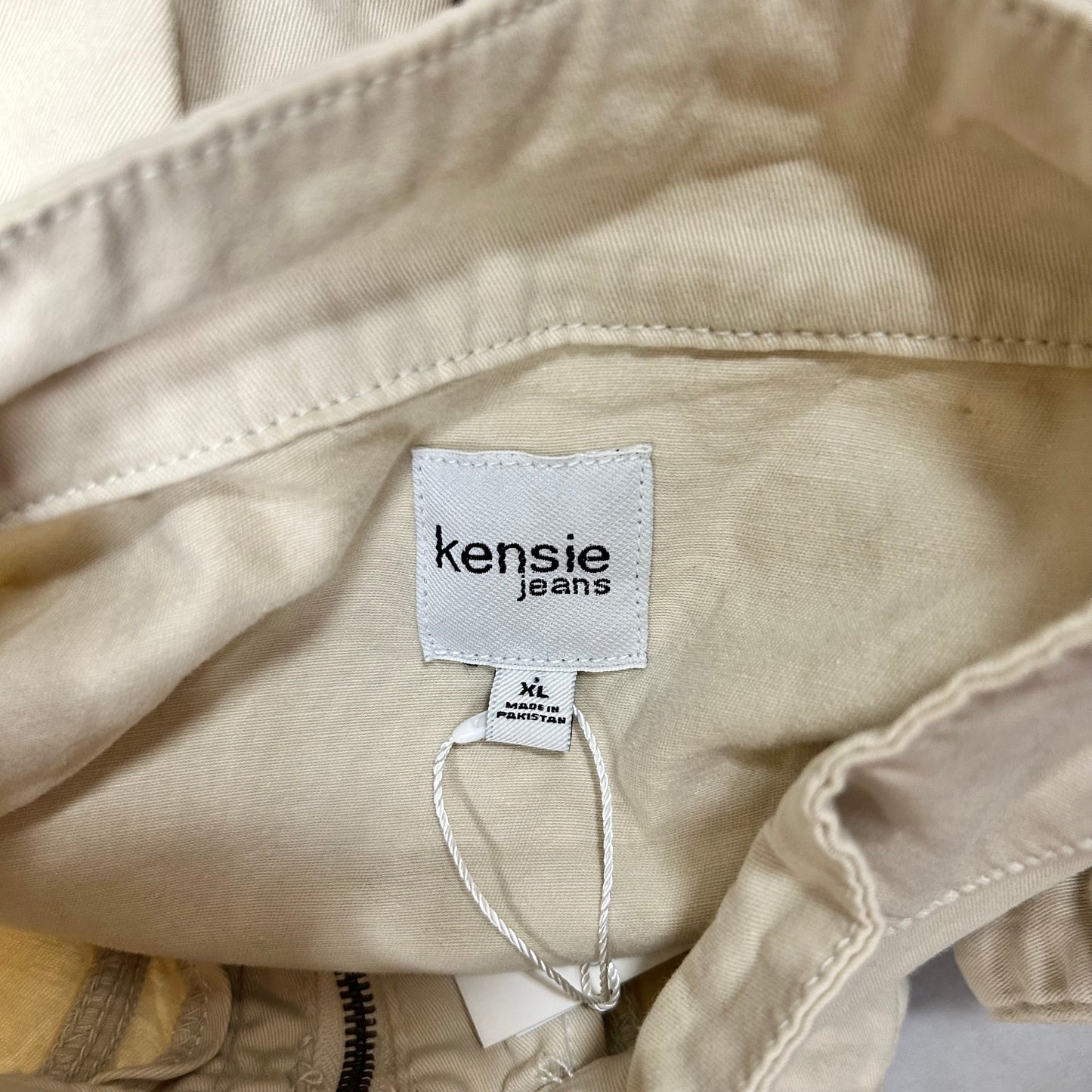 Jacket Moto By Kensie In Cream, Size: Xl