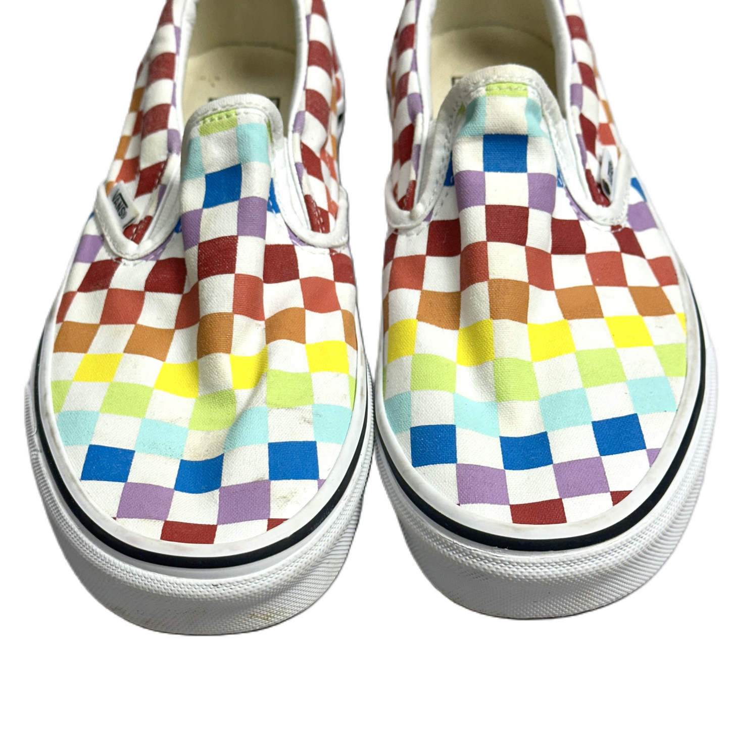 Shoes Sneakers By Vans In Rainbow Print, Size: 7.5