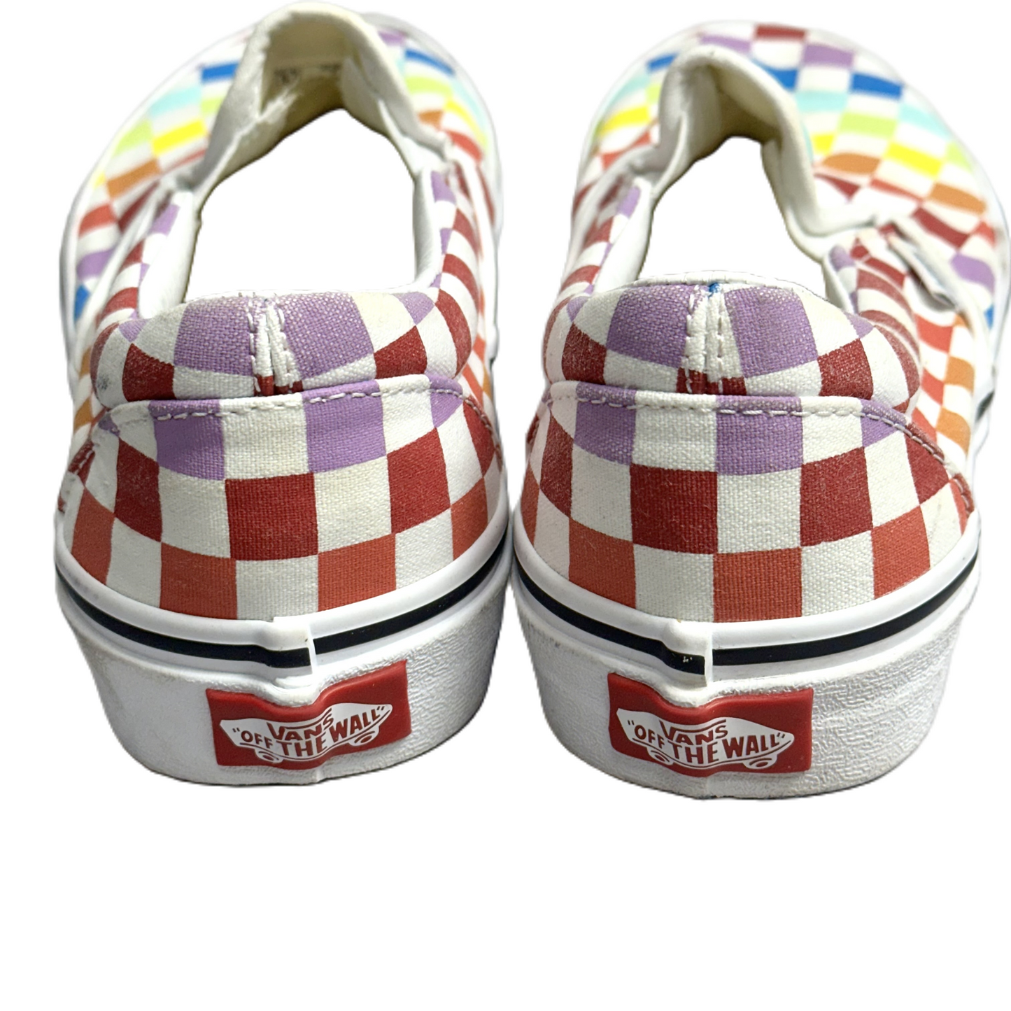 Shoes Sneakers By Vans In Rainbow Print, Size: 7.5