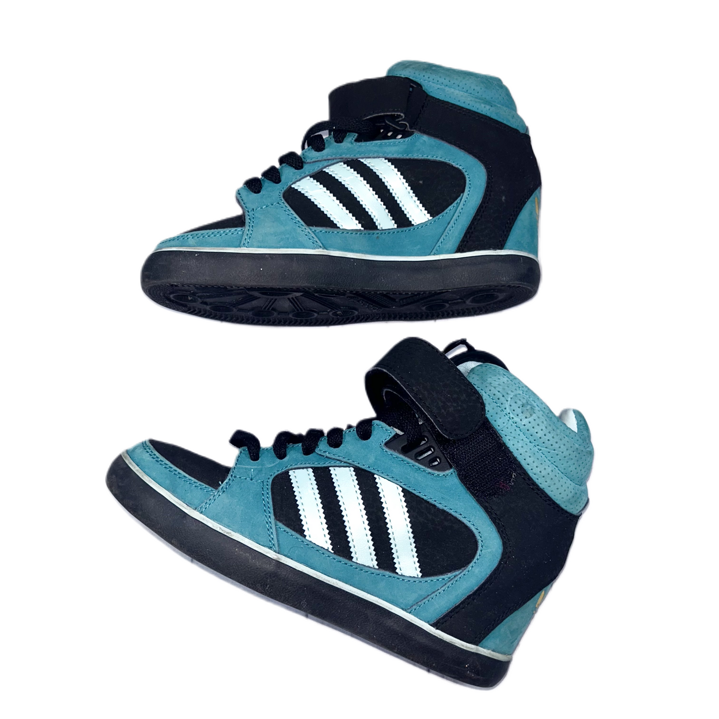 Shoes Sneakers By Adidas In Black & Blue, Size: 6.5