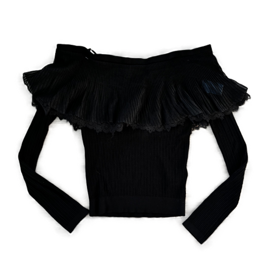 Top Long Sleeve By English Factory In Black, Size: S