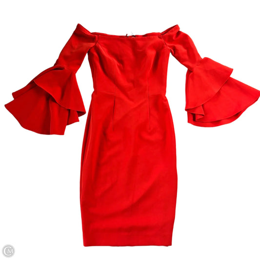Dress Designer By Milly In Orange, Size: Xs