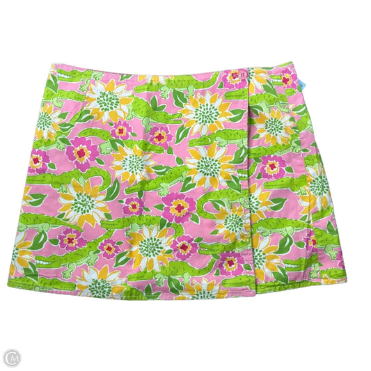 Skirt Designer By Lilly Pulitzer In Green & Pink, Size: S