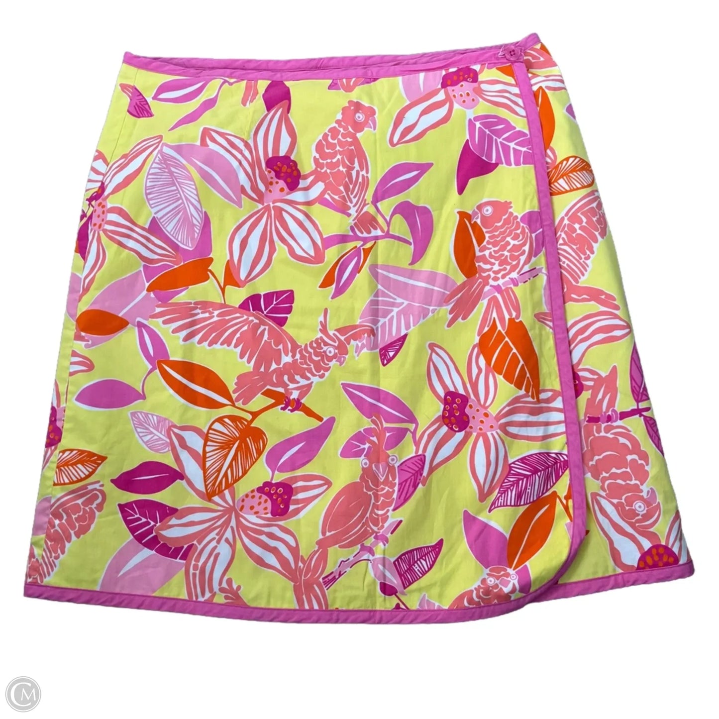 Skirt Designer By Lilly Pulitzer In Pink & Yellow, Size: M