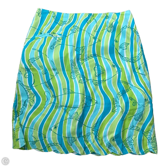 Skirt Designer By Lilly Pulitzer In Blue & Green, Size: S