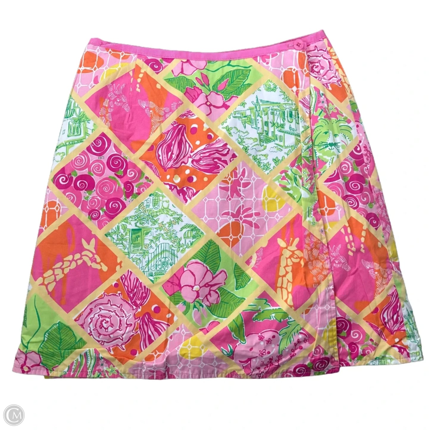 Skirt Designer By Lilly Pulitzer In Orange & Pink, Size: S