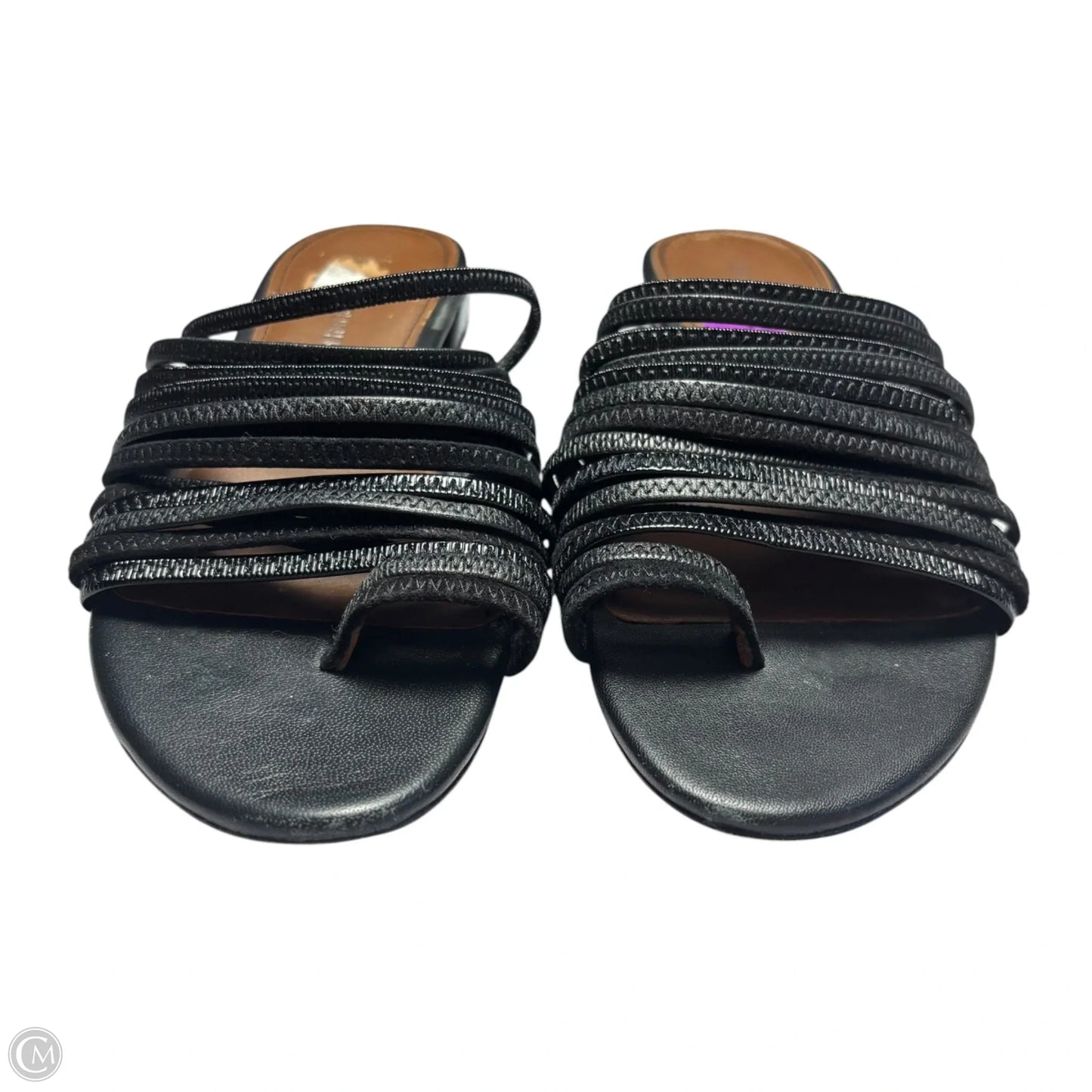 Sandals Flats By Donald Pliner In Black, Size: 6.5