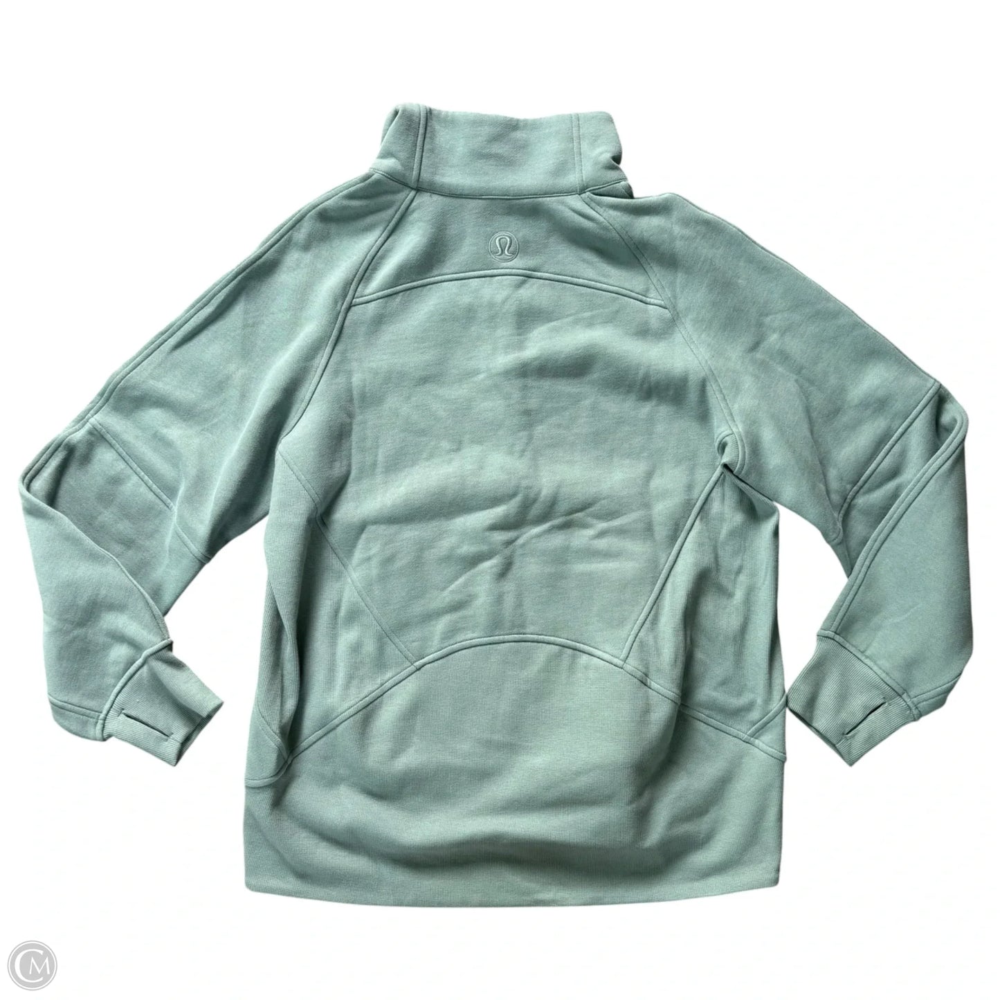 Athletic Sweatshirt Collar By Lululemon In Green, Size: M
