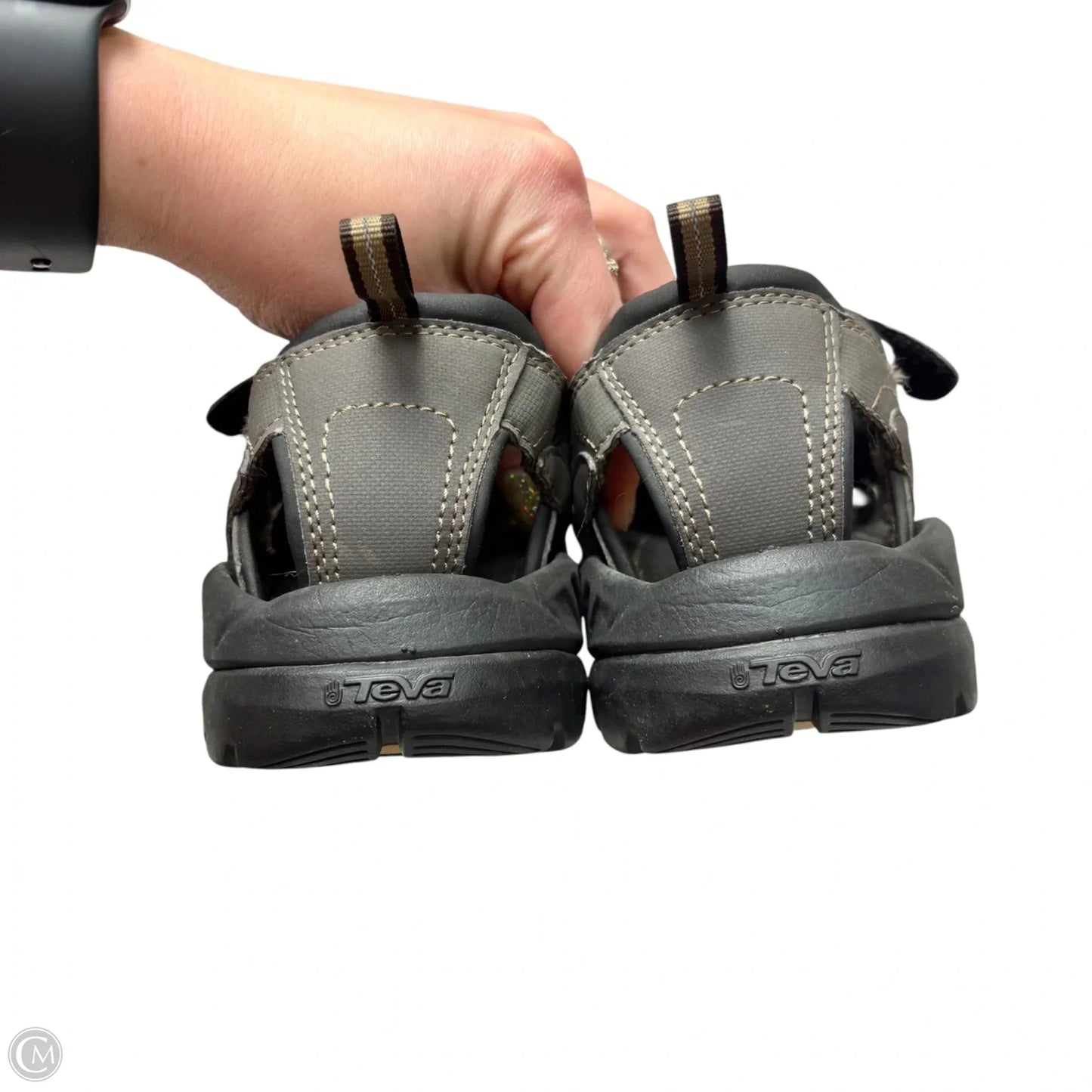 Sandals Sport By Teva In Grey & Tan, Size: 9