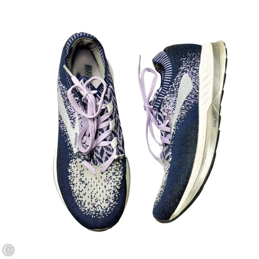Shoes Sneakers By Brooks In Blue & Purple, Size: 7.5