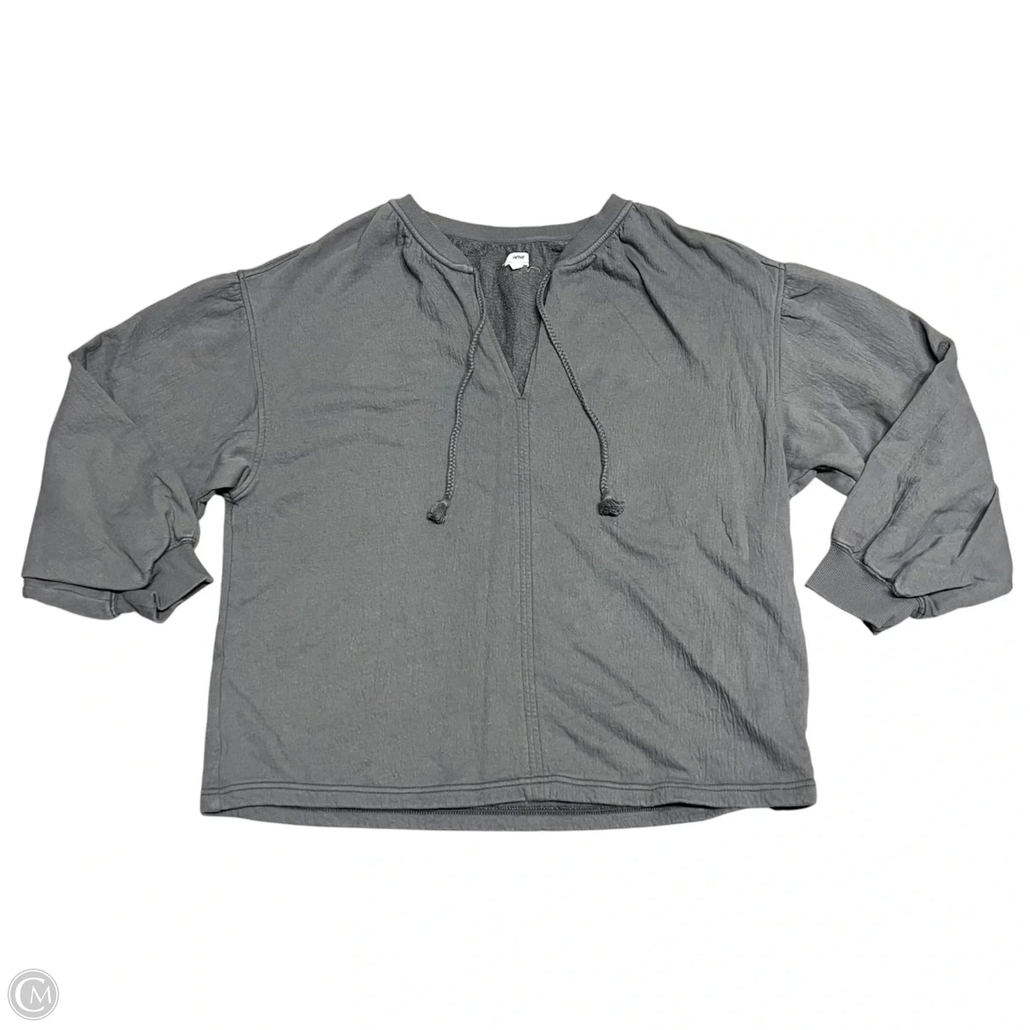 Top Long Sleeve By Aerie In Grey, Size: L