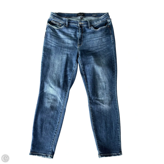 Jeans Skinny By Judy Blue In Blue Denim, Size: 12
