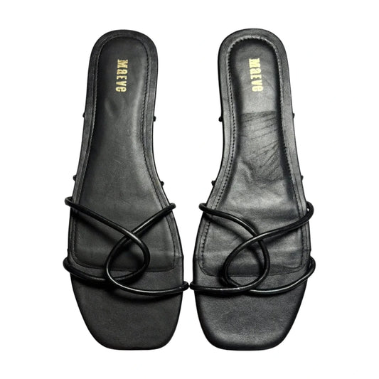 Sandals Flats By Maeve In Black, Size: 9