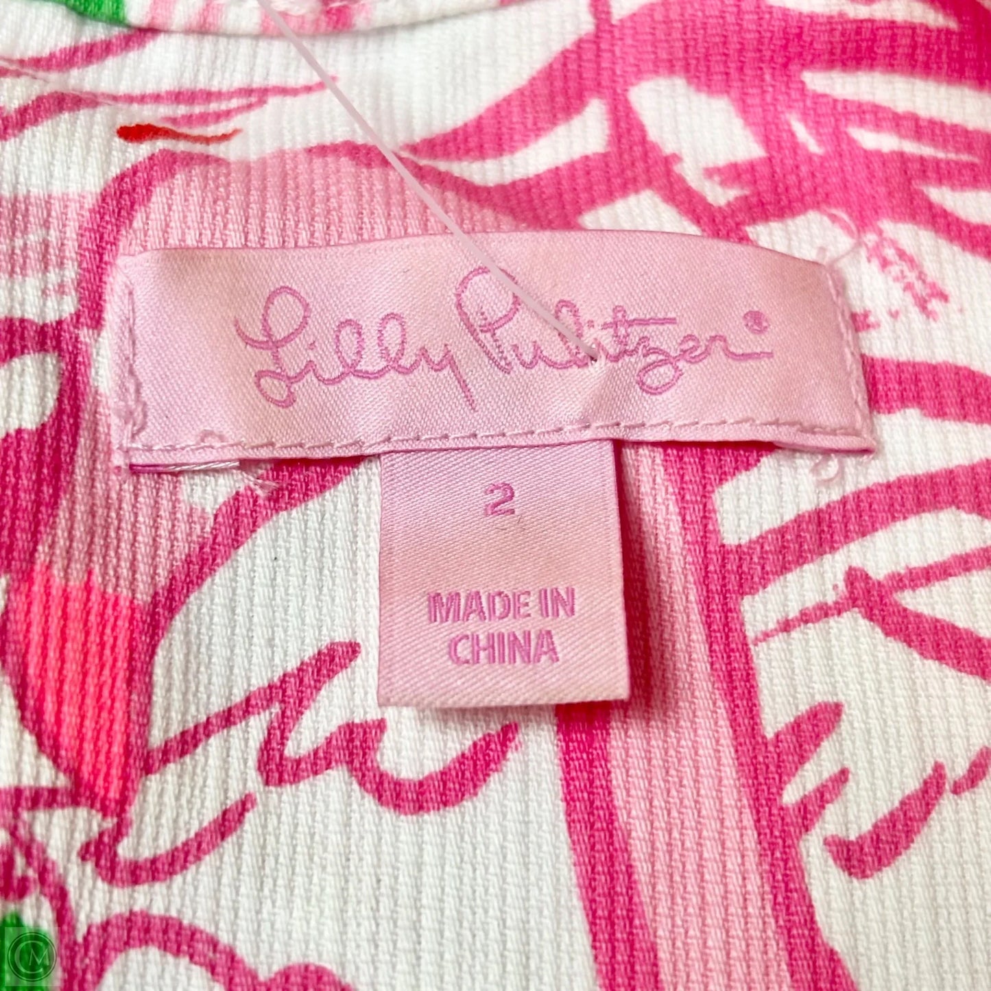 Dress Designer By Lilly Pulitzer In Pink & White, Size: Xs