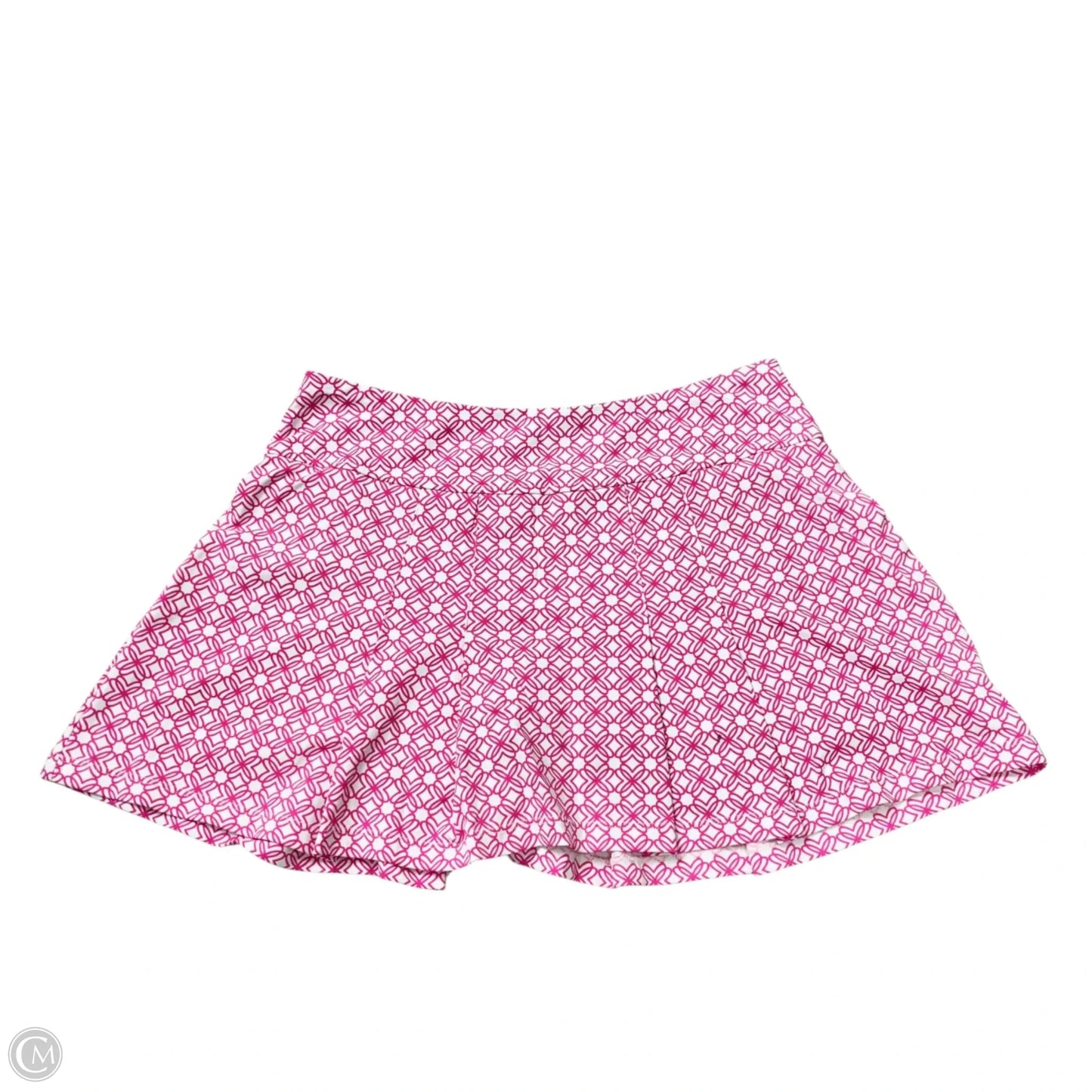 Skort Designer By Lilly Pulitzer In Pink & White, Size: S