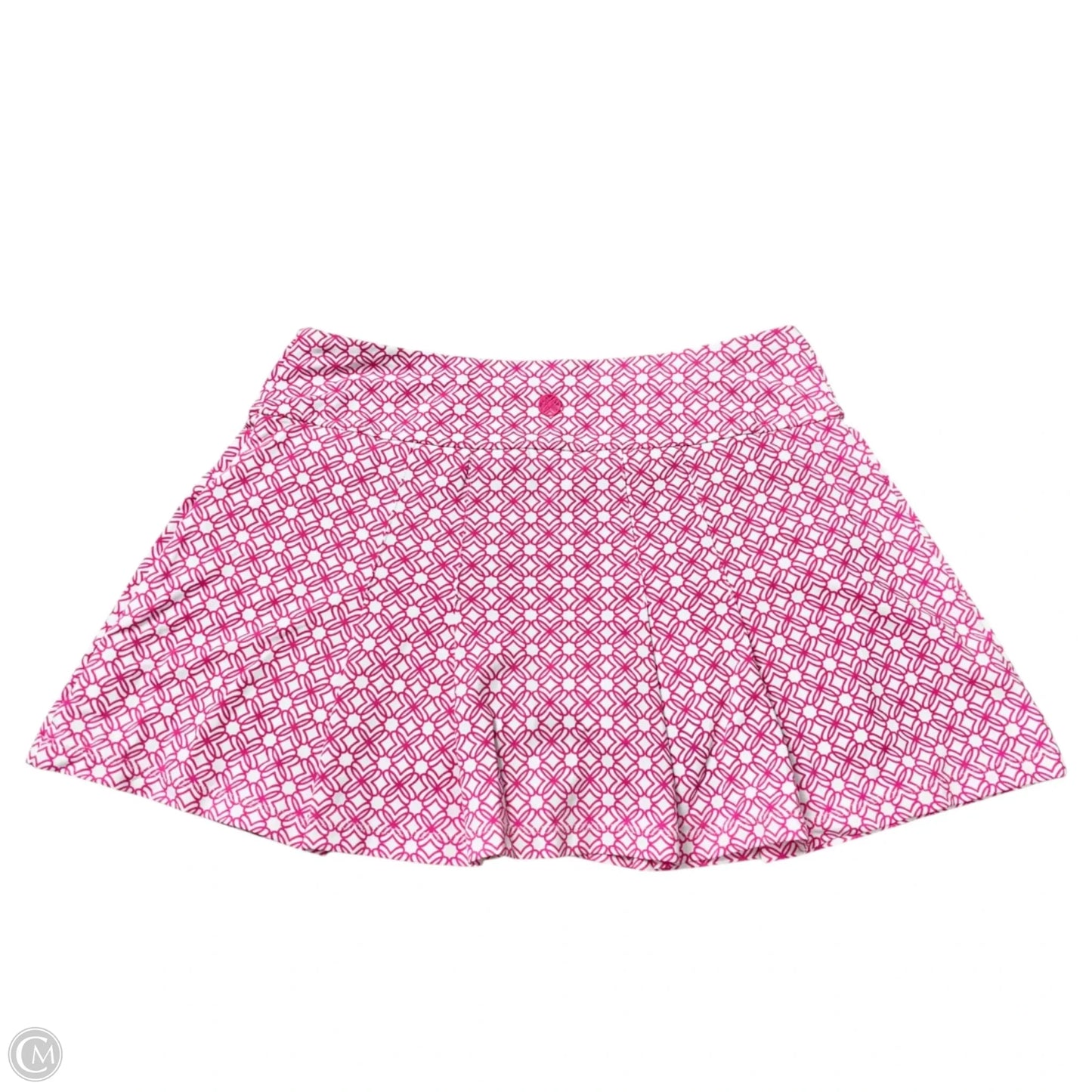 Skort Designer By Lilly Pulitzer In Pink & White, Size: S