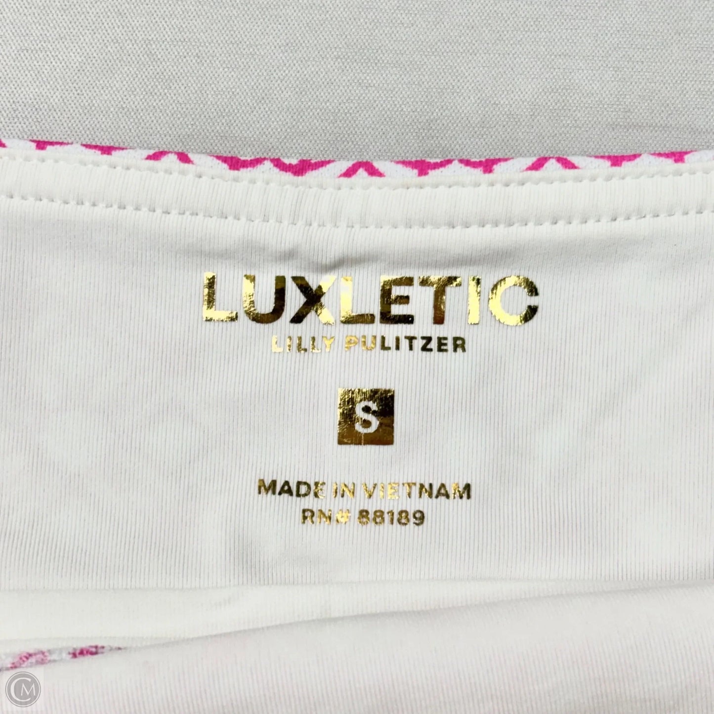 Skort Designer By Lilly Pulitzer In Pink & White, Size: S