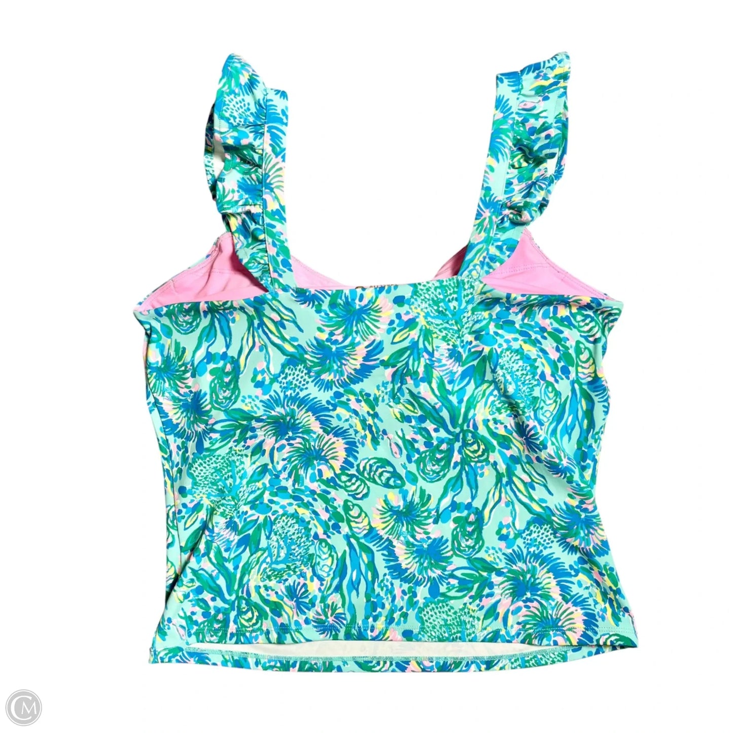 Tank Top Designer By Lilly Pulitzer In Blue & Green, Size: L