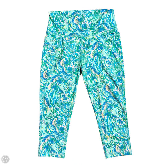 Pants Designer By Lilly Pulitzer In Blue & Green, Size: L