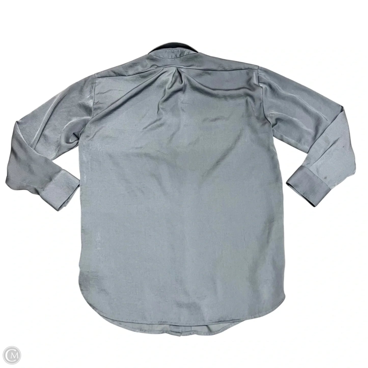 Blouse Long Sleeve By Banana Republic In Blue, Size: Xs