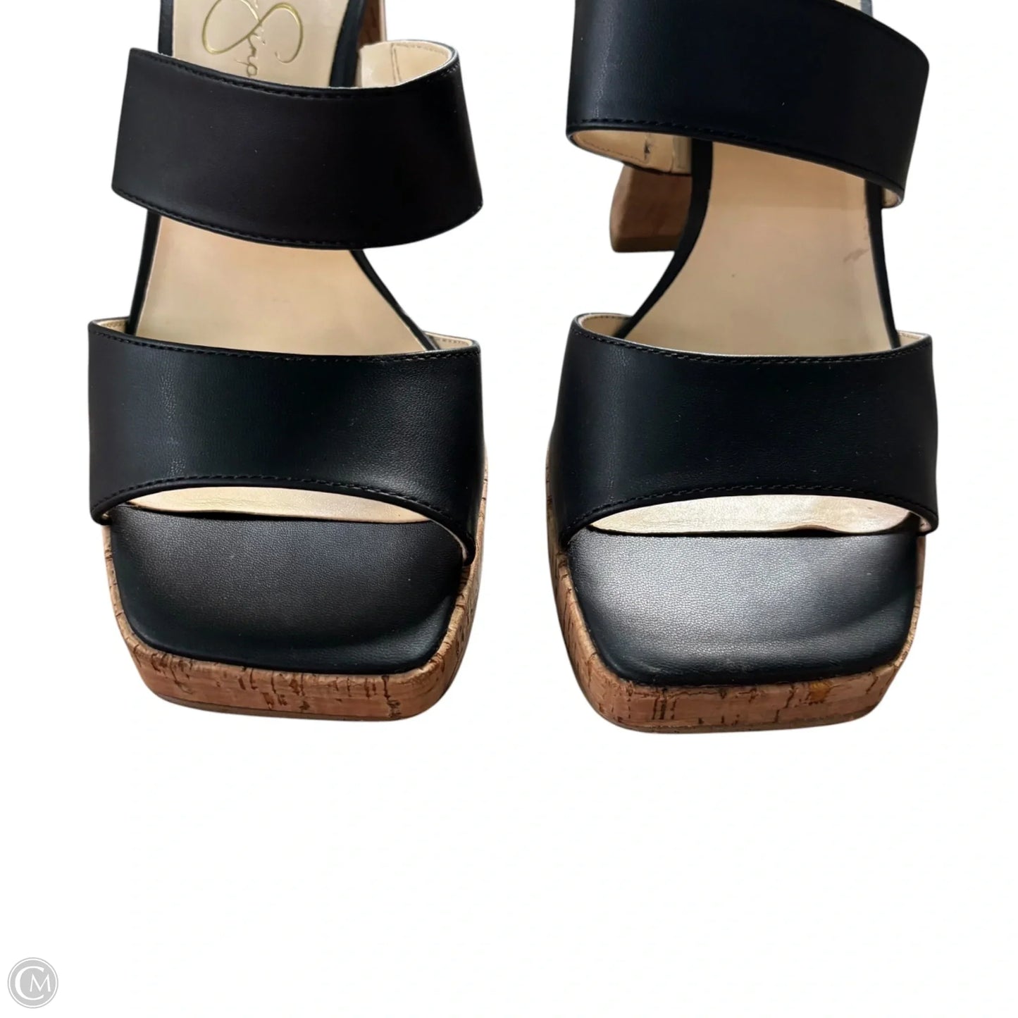 Sandals Heels Stiletto By Jessica Simpson In Black, Size: 8