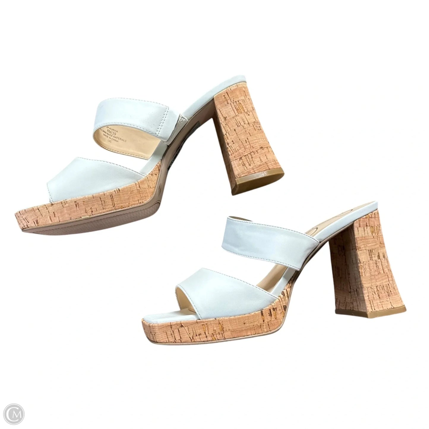 Sandals Heels Stiletto By Jessica Simpson In White, Size: 8
