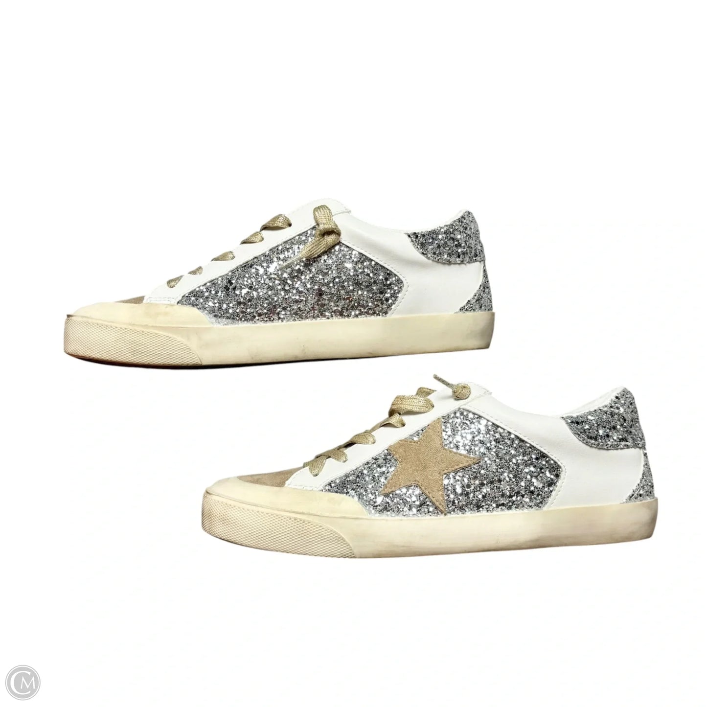Shoes Sneakers By Miim In Brown & Silver, Size: 8