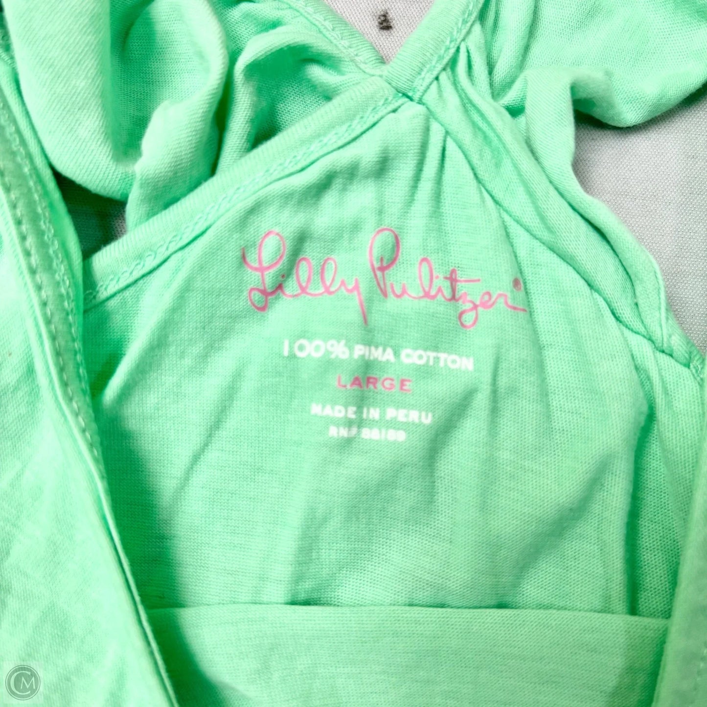 Tank Top Designer By Lilly Pulitzer In Green, Size: L