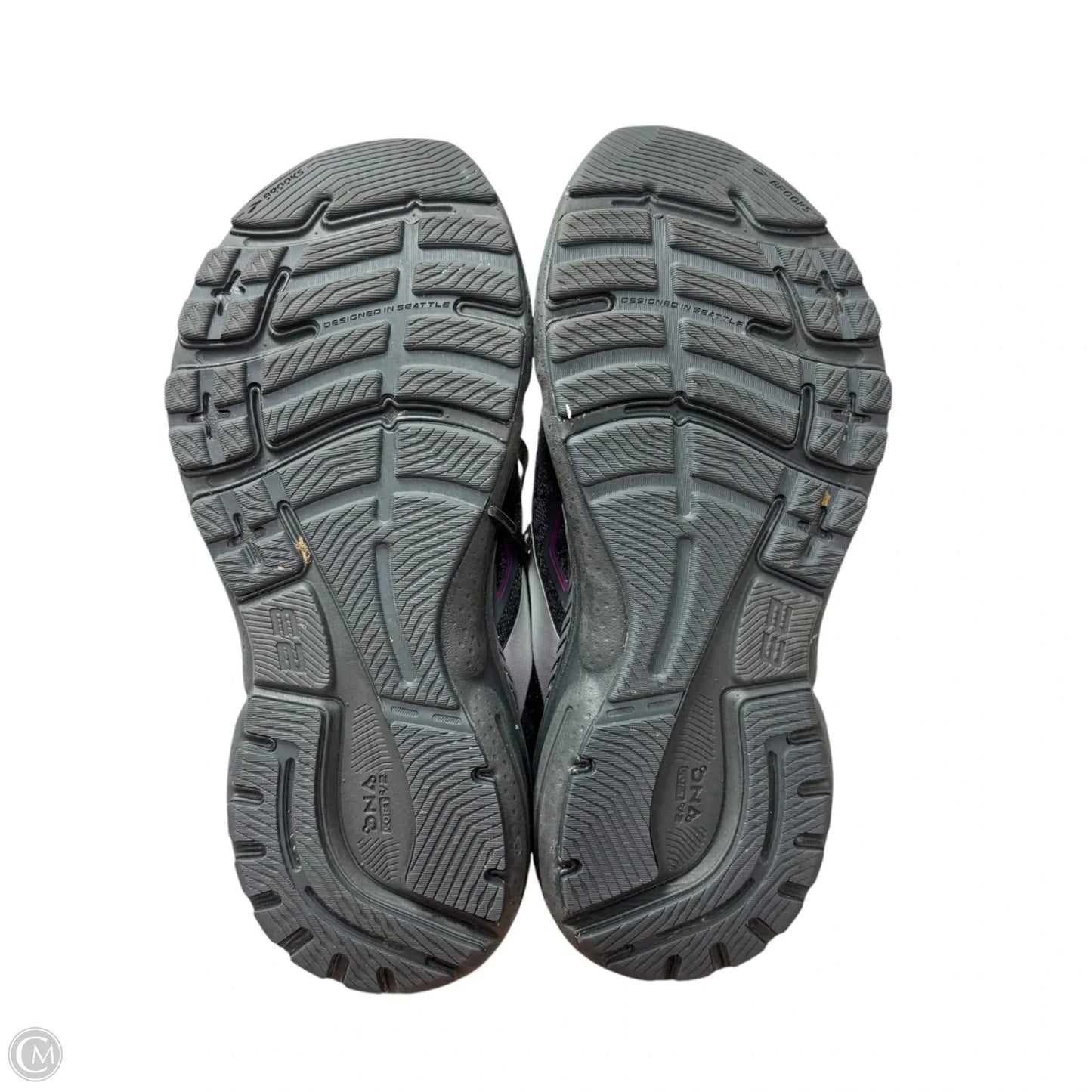 Shoes Athletic By Brooks In Grey & Purple, Size: 7