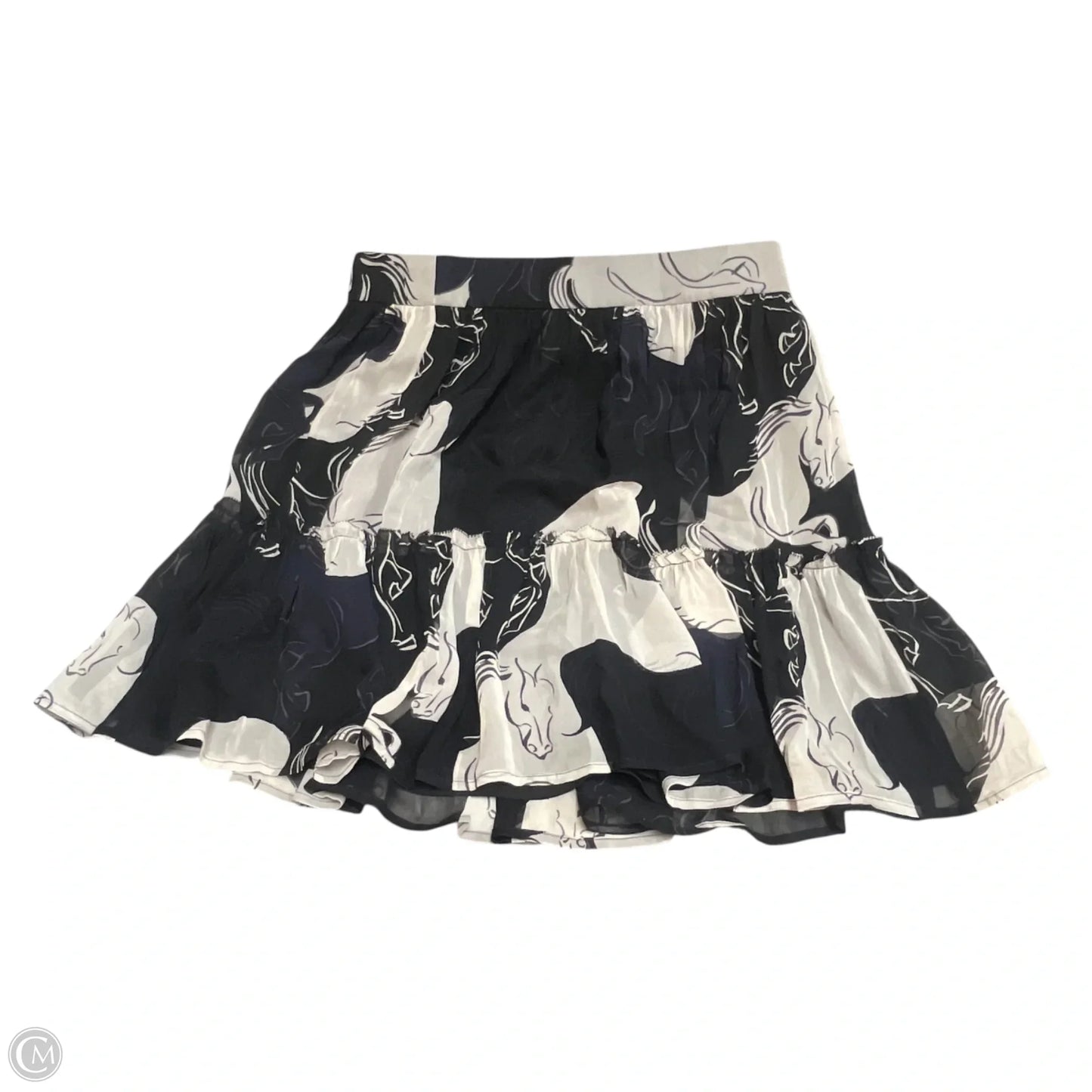 Skirt Designer By Kate Spade In Black & Blue, Size: S