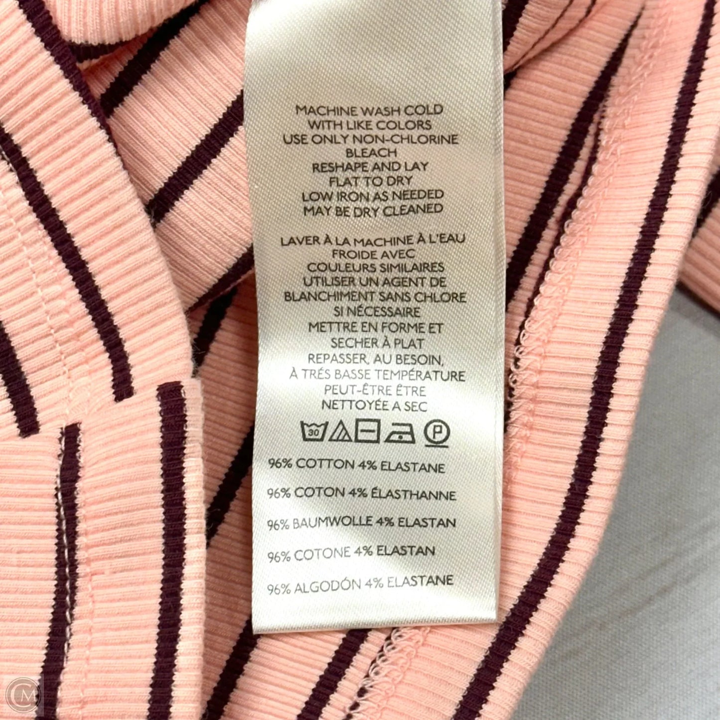 Top Long Sleeve By Maeve In Pink & Red, Size: Xxs