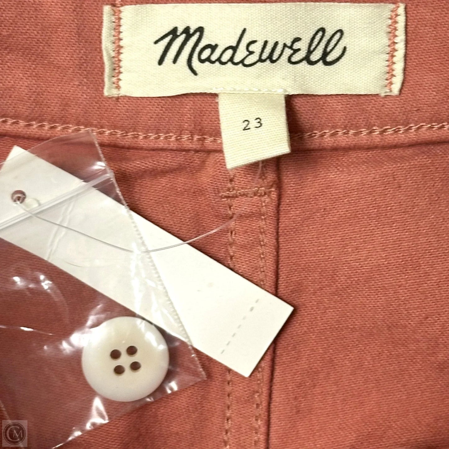 Jeans Wide Leg By Madewell In Pink Denim, Size: 0p